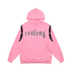 Fashion Letters Printed Hoodie Men