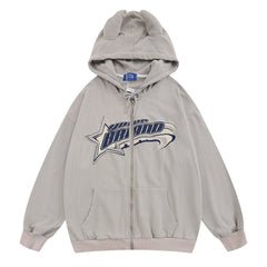 Fashion Personality Hooded Jacket Men