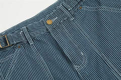 Fashion Vertical Stripe Overalls Men