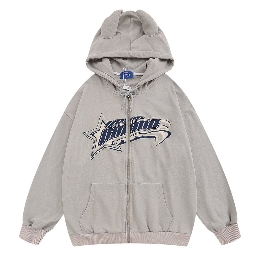 Fashion Personality Hooded Jacket Men